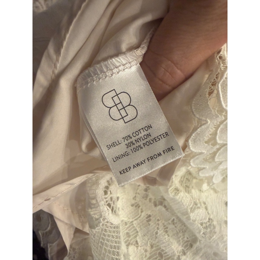 Baltic‎ Born Aasha Lace Midi Dress Size Large Boho Lace off white - Picture 7 of 11
